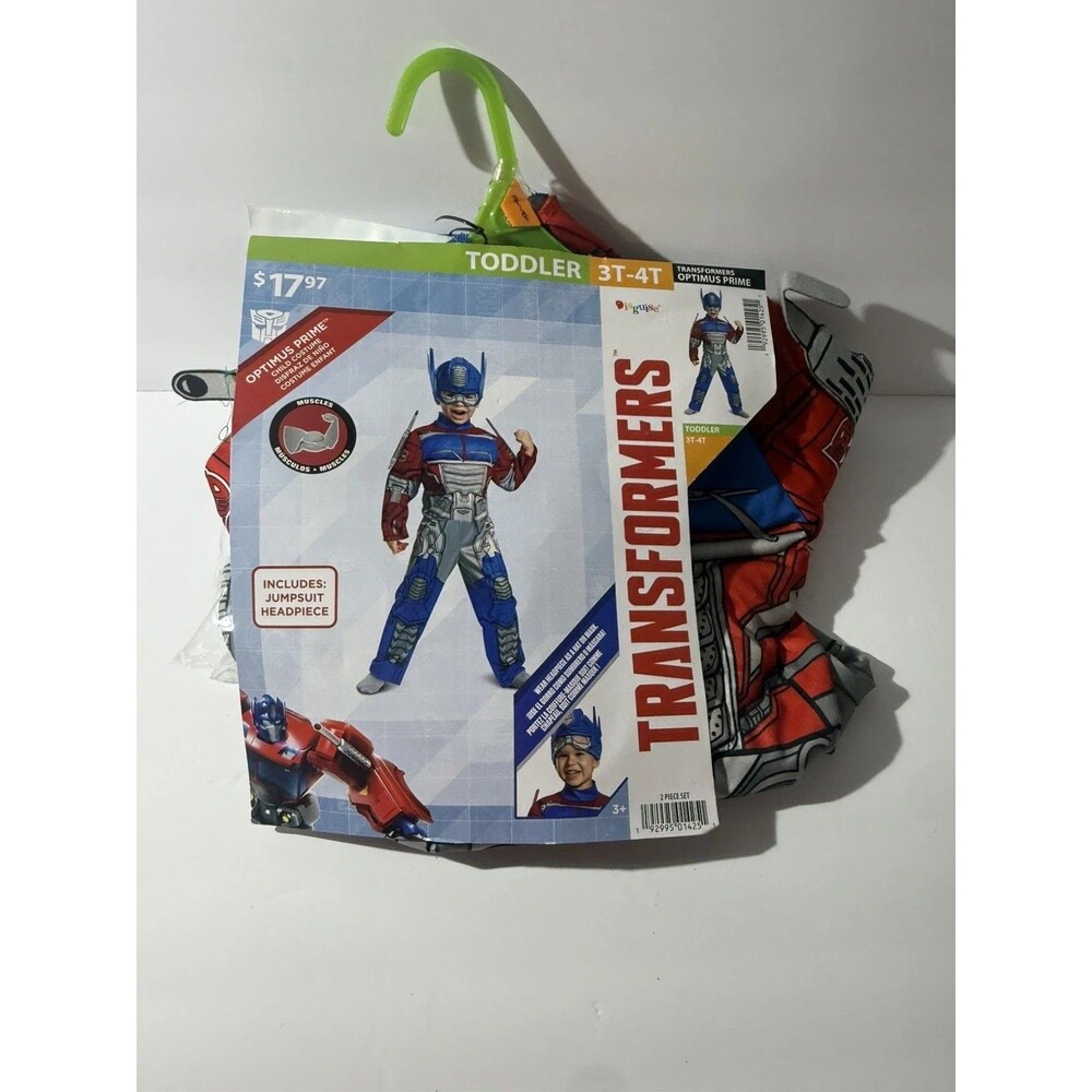Disguise Optimus Prime Muscle Child Boy Costume Pajamas 3T-4T